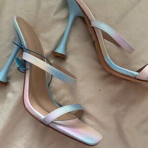 Primark women's Rainbow colours Heels - Multi sandals Size 8